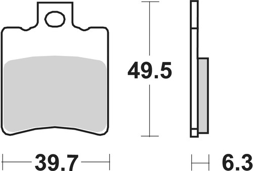 Sbs brake pads front - pads,