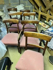 Set of 7 regency mahogany