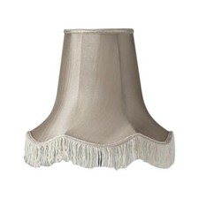 Silver Grey Scallop Fringe