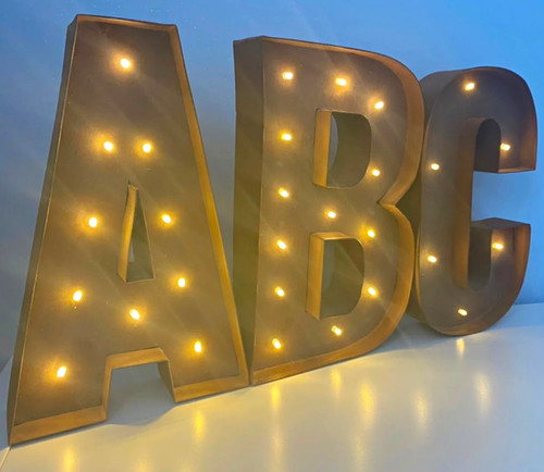 Antique rust led - , illuminated