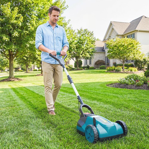 18v cordless lawnmower with - 18v,