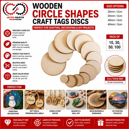 3mm mdf wooden circle - 3mm,