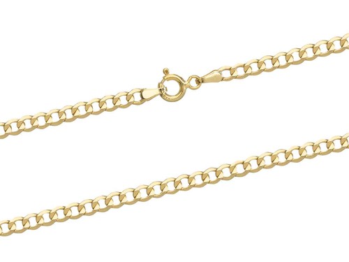 9ct yellow gold necklace - yellow,