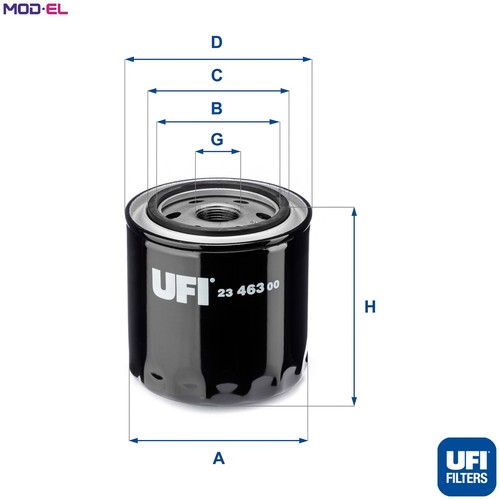Oil filter 463 for - 23.463.00,
