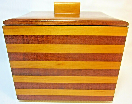 Tea caddy fruitwood - tea,