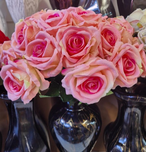 12x artificial single rose bud - artificial,