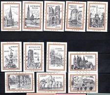 MATCHBOX LABELS BELGIUM-Towns