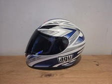 AGV K3 White & Blue Full Face