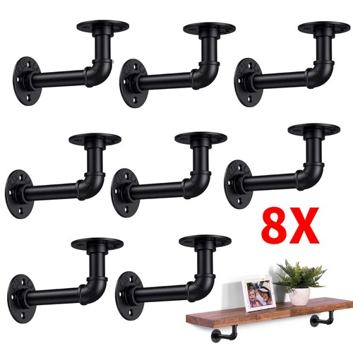 8pcs pipe shelf brackets - pipe,