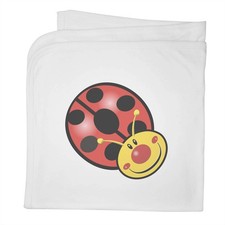 'Happy Ladybird' Cotton Baby Blanket / Shawl (BY00036645)
