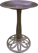 Antique Bronze Metal Bird Bath