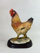 Vintage Sculpture / Figure Of A Cockerel / Rooster Leonardo Collection On Base
