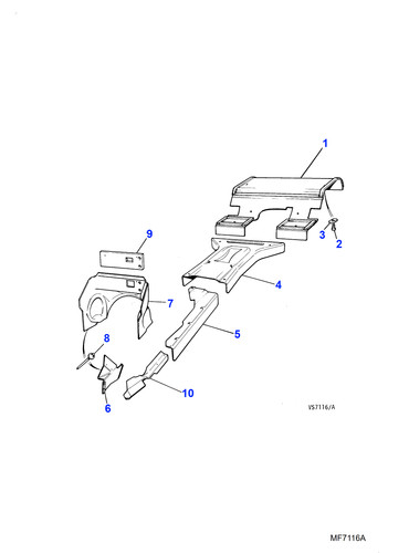Jaguar genuine bulkhead - bulkhead, heat
