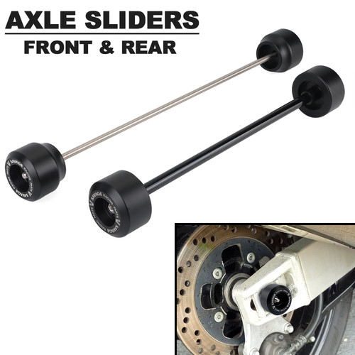 Front rear wheel - front, axle