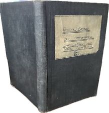 Vintage Ledger Student Notebook Book Shipbuilding Naval Architecture Handwritten