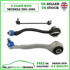 NEW MERCEDES C-CLASS W203 PASSENGER SIDE FRONT SUSPENSION ARM SET (X3) 2001-2006