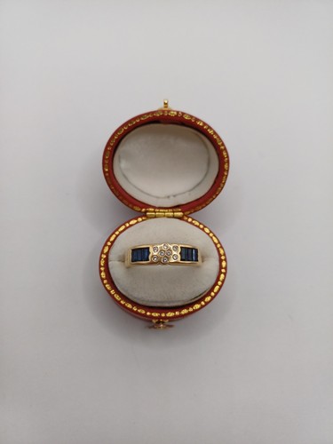 14ct yellow gold sapphire - 14ct,