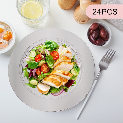 24pcs dinner plates 13in - plates, 410