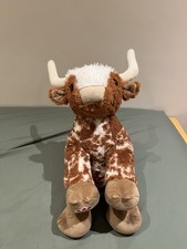 Build-a-Bear Highland Cow Longhorn Texas Plush 41cm Rare Soft Toy
