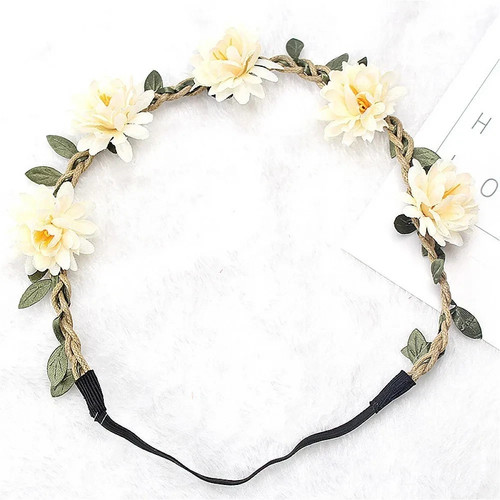 Flower headband head garland - head,