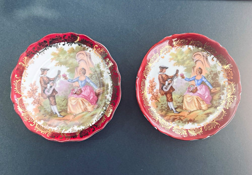 Limoges pair porcelain - limoges,