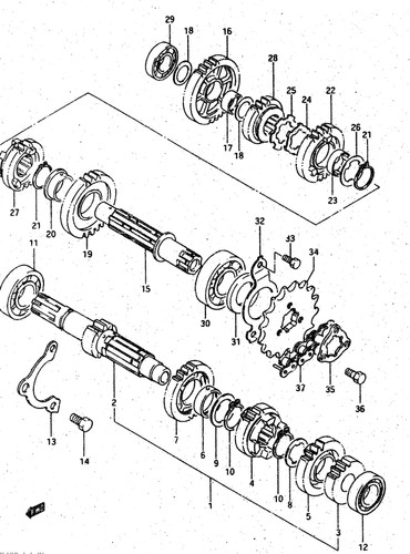 Suzuki genuine bolt dr800 m - bolt, l