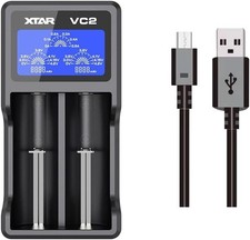 XTAR VC2 USB LCD Dual Battery