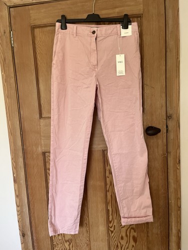 Chinos ladies long pink - chinos,