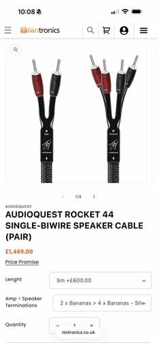 Audioquest rocket speaker - rocket, 44