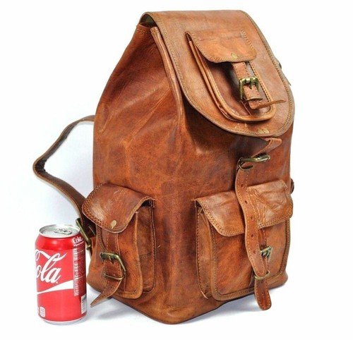 Vintage leather backpack - vintage,