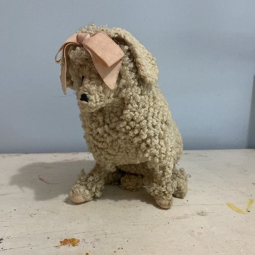 Cute vintage hand made poodle - hand,