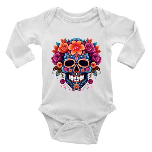 Halloween skull head baby - skull, grow