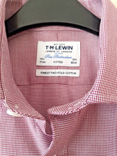 T.M.LEWIN MENS FITTED SHIRT