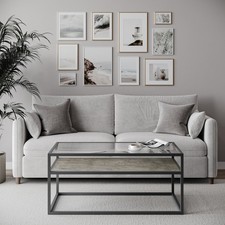 Glass Display Top Coffee Table