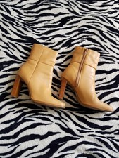 Faith Boots Beige Real Leather