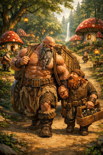 Dwarf the barbarian fantasy - barbarian,