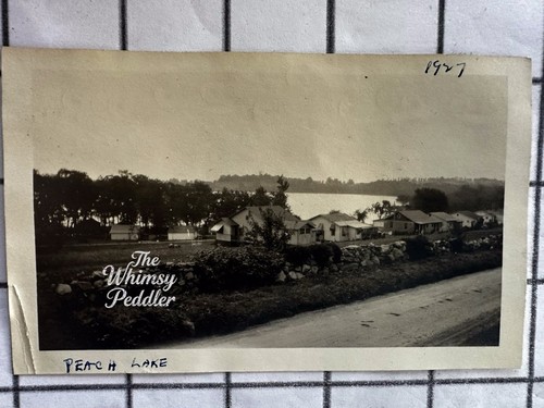 1927 peach lake snapshot - peach,