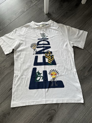 Boys white fendi tshirt - fendi, 8