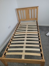 Solid Oak Single Bed Frame &