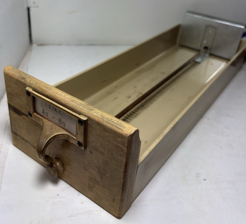 Vtg library card catalog - 1,