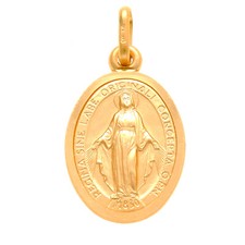 9CT GOLD MIRACULOUS MARY MEDAL