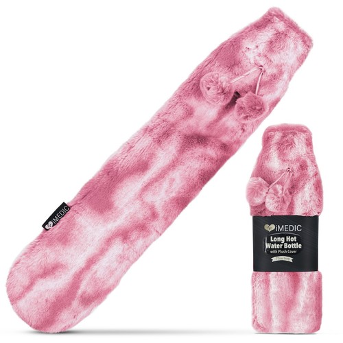 Hot water bottle with - bottle, fleece