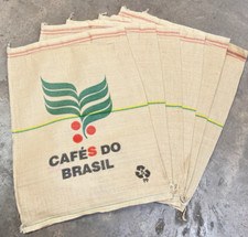 Ten Brazilian Coffee Sacks - Sacks Lots of Uses - Great Value. ** FREEPOST**