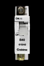 CRABTREE 40 AMP CURVE B 3kA MCB CIRCUIT BREAKER 610/40