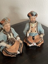 Pair Vintage Bisque Nodding-