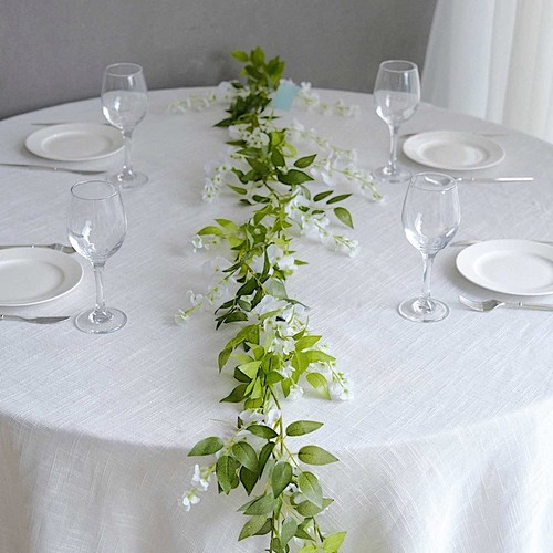 White artificial silk - 6,