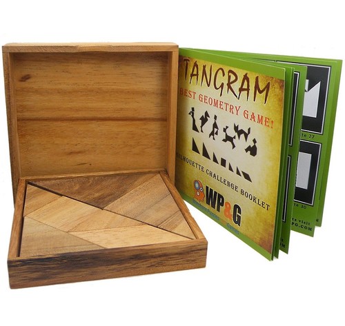 Tangram wooden brain teaser - tangram,