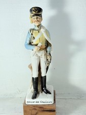 Vintage Officier Des Chasseurs French Soldier Porcelain Figurine Napoleonic Wars