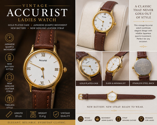 Vintage accurist ladies gold - vintage,