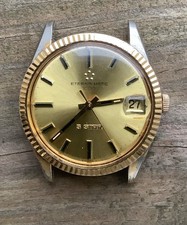 Eterna - Matic 5 Star 1000 Date Mod. Men’s Watch Mic Gold Plated Case Cal. 1489K